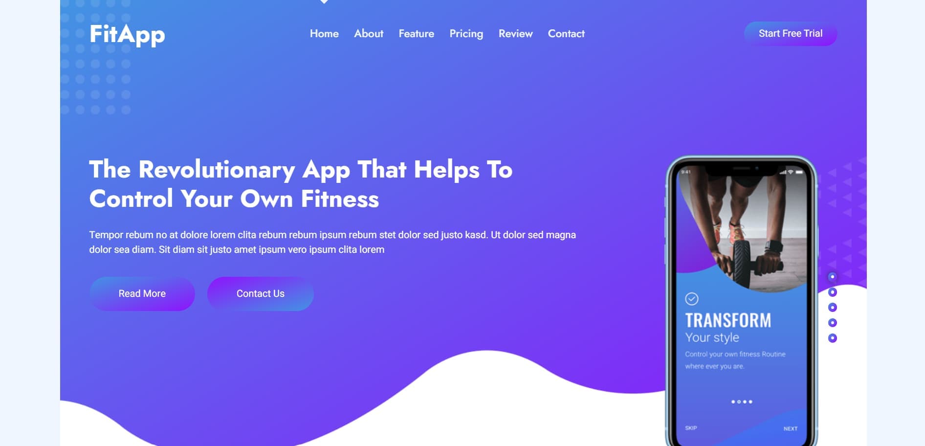 Fitness Web App